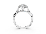 White gold Round Halo Twist Band Solitaire Ring_41