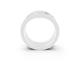 White gold Round Moissanite Channel-Set Chevron Band_9