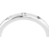White gold Round Moissanite Flush-Set Comfort Fit Band_10