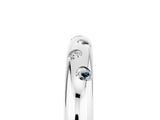 White gold Round Moissanite Flush-Set Comfort Fit Band_11