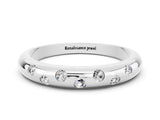 White gold Round Moissanite Flush-Set Comfort Fit Band_6