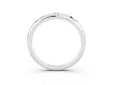 White gold Round Moissanite Flush-Set Comfort Fit Band_9