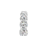 White gold Round Moissanite Half-Eternity Prong-Set Band_11