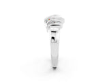 White gold Round Moissanite Multi-Row Crossover Band_8