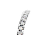 White gold Round Moissanite Pavé Curved Band with Shared Prong Setting_11