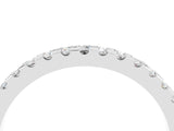 White gold Round Moissanite Pavé Set Eternity Band with Micro Prong Setting_10
