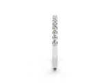 White gold Round Moissanite Pavé Set Eternity Band with Micro Prong Setting_8