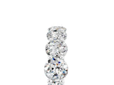 White gold Round Moissanite Shared Prong Eternity Band_11