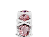 White gold Round Morganite Channel Set Band with X-Prong Detail_11