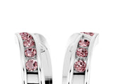 White gold Round Morganite Channel-Set Chevron Band_11