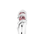 White gold Round Morganite Eternity Band with Twist Prong Setting_23