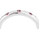 White gold Round Morganite Flush-Set Comfort Fit Band_10