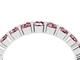 White gold Round Morganite Half-Eternity Prong-Set Band_10