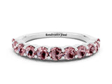 White gold Round Morganite Half-Eternity Prong-Set Band_6