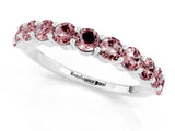 White gold Round Morganite Half-Eternity Prong-Set Band_7