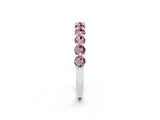 White gold Round Morganite Half-Eternity Prong-Set Band_8