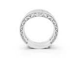 White gold Round Morganite Milgrain Eternity Band with Channel Setting_21