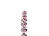 White gold Round Morganite Pavé Set Eternity Band with Micro Prong Setting_11