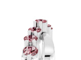White gold Round Morganite Prong-Set Crossover Band_11