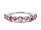 White gold Round Morganite Scalloped Prong Set Eternity Band_18