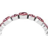 White gold Round Morganite Scalloped Prong Set Eternity Band_22