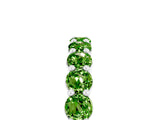 White gold Round Peridot Half-Eternity Prong-Set Band_11