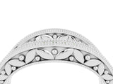 White gold Round Peridot Milgrain Eternity Band with Channel Setting_22