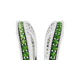 White gold Round Peridot Milgrain Eternity Band with Channel Setting_23