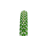 White gold Round Peridot Pavé Eternity Band with Shared Prong Setting_11