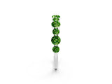 White gold Round Peridot Scalloped Prong Set Eternity Band_20
