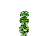 White gold Round Peridot Shared Prong Eternity Band_11
