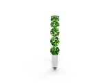 White gold Round Peridot Shared Prong Eternity Band_8