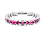 White gold Round Pink Sapphire Bezel Set Eternity Band_18