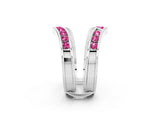 White gold Round Pink Sapphire Channel-Set Chevron Band_20