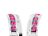 White gold Round Pink Sapphire Channel-Set Chevron Band_23