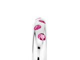White gold Round Pink Sapphire Flush-Set Comfort Fit Band_23