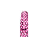 White gold Round Pink Sapphire Pavé Eternity Band with Shared Prong Setting_23