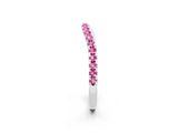 White gold Round Pink Sapphire Pavé Half Eternity Band with Shared Prong Setting_20