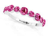 White gold Round Pink Sapphire Scalloped Prong Set Eternity Band_31