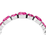 White gold Round Pink Sapphire Scalloped Prong Set Eternity Band_34