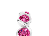 White gold Round Pink Sapphire Wave Band with Channel Setting and Shared Prongs_11