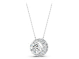 White gold Round Prong-Set Diamond Pavé Pendant_7