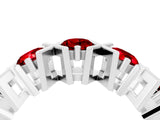 White gold Round Ruby Channel Set Band with X-Prong Detail_10