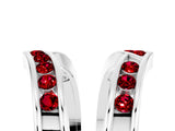 White gold Round Ruby Channel-Set Chevron Band_11