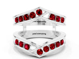 White gold Round Ruby Channel-Set Chevron Band_6