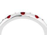 White gold Round Ruby Flush-Set Comfort Fit Band_10