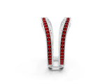 White gold Round Ruby Milgrain Eternity Band with Channel Setting_20