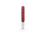 White gold Round Ruby Pavé Eternity Band with Shared Prong Setting_8