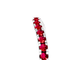 White gold Round Ruby Pavé Half Eternity Band with Shared Prong Setting_11
