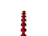 White gold Round Ruby Pavé Set Eternity Band with Micro Prong Setting_11